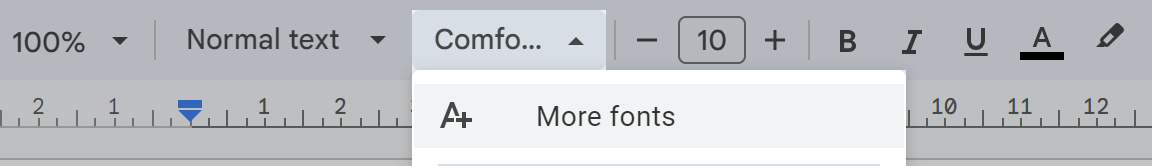 Add more fonts option.