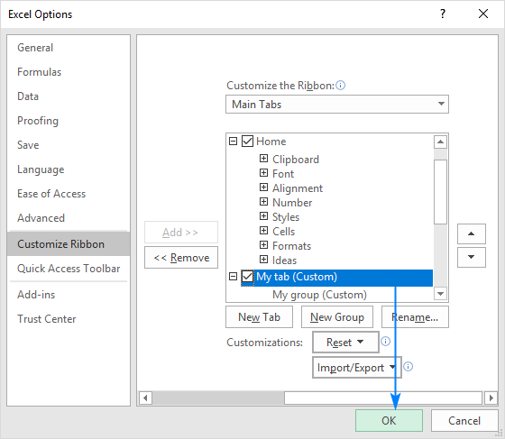 how-to-customize-ribbon-in-excel-2010-2013-2016-and-2019-ablebits