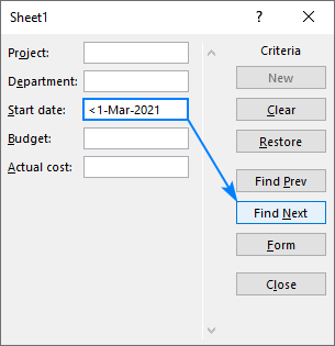 Use local operator to express numeric criteria.