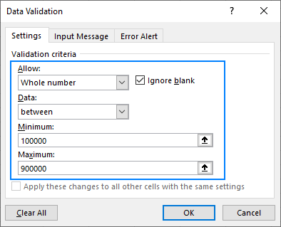 Restrict user input using data validation.