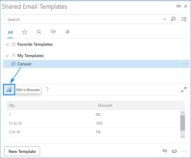 Create outlook email template with fillable fields