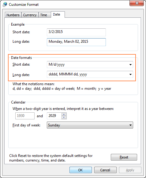 change the date year without changing the month or day excel for mac