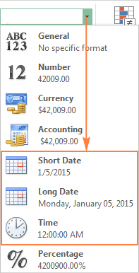 Quickly applying the default date and time formatting in Excel