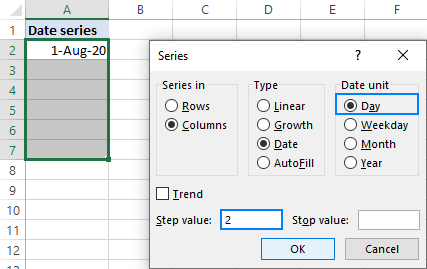 edit autofill for excel on mac