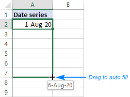 excel for mac fill series