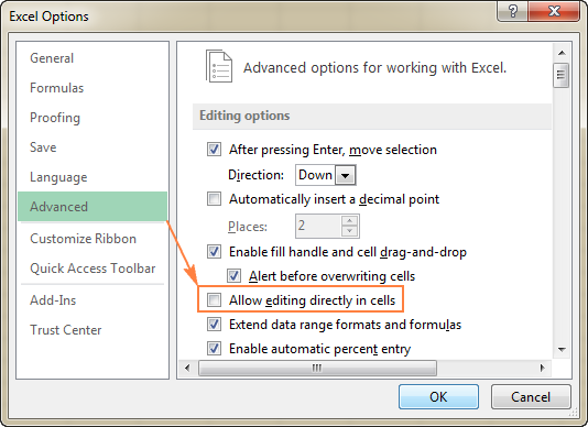 how to enable editing in excel on mac