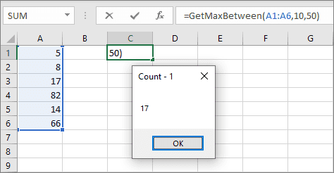 信息框调试UDF Excel 