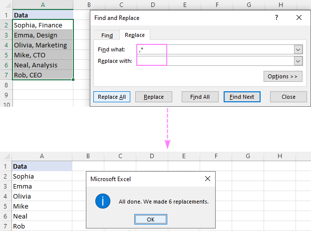 Remove Text Before, After Or Between Two Characters In Excel