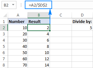 How to divide in Excel and handle DIV 0 error