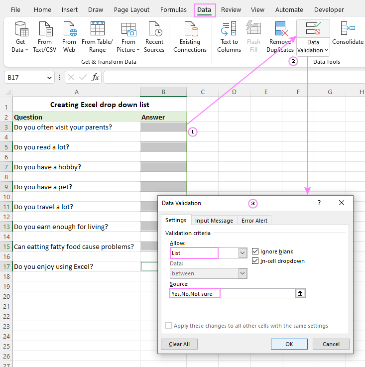 How To Create Drop Down List In Excel: Dynamic, Editable, Searchable