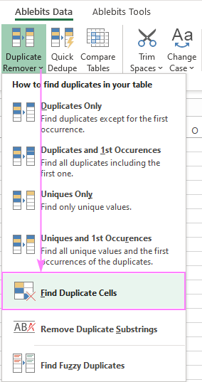 Find Duplicate Cells for Excel