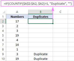 Finding duplicate cells except 1st occurrences