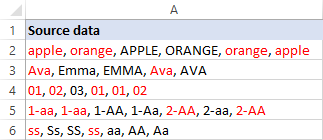 Case-sensitive macro to highlight duplicate text in a cell