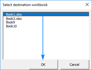 A macro to copy the active sheet to the selected workbook