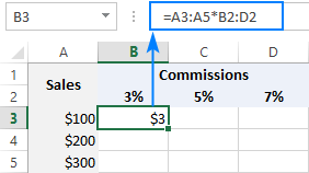 Array-Berechnungen in vordynamischen Versionen von Excel