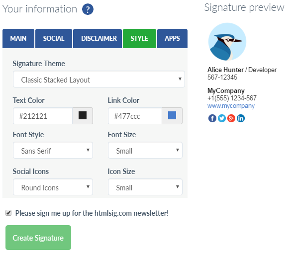Professional Email Signature Examples Tips Free Html Signature