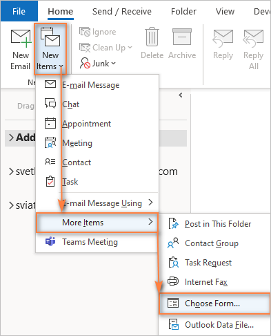 come aggiungere un modello in Outlook Express