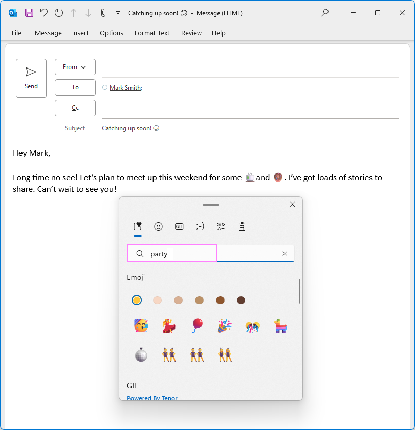 how to add emojis to mailbird