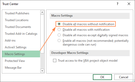 visual basic for excel not showing