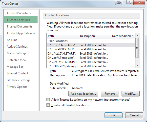 enable macros in excel for a mac