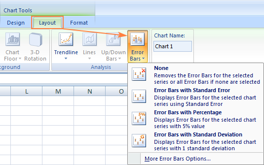 Adding error bars in Excel 2010