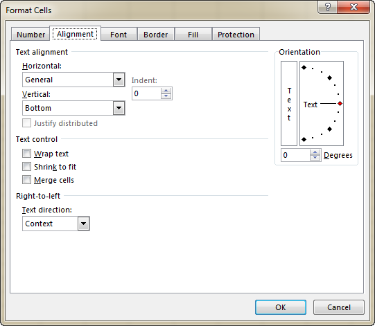 excel shortcut key to center text