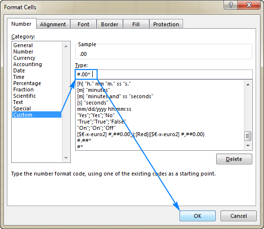 Change alignment in Excel by applying a custom number format.