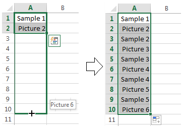 where is autofill smart button in excel for mac?