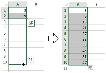 How to use AutoFill in Excel