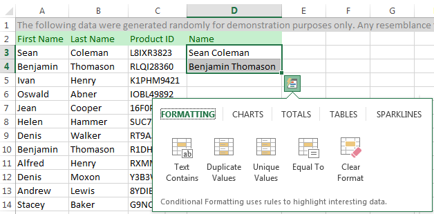 How to use AutoFill in Excel 2010, 2013 – all fill handle options