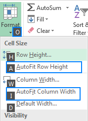 How To Autofit In Excel Adjust Columns And Rows To Match Data Size Ablebits Com