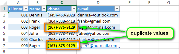 excel find duplicates in columns and copy to new file