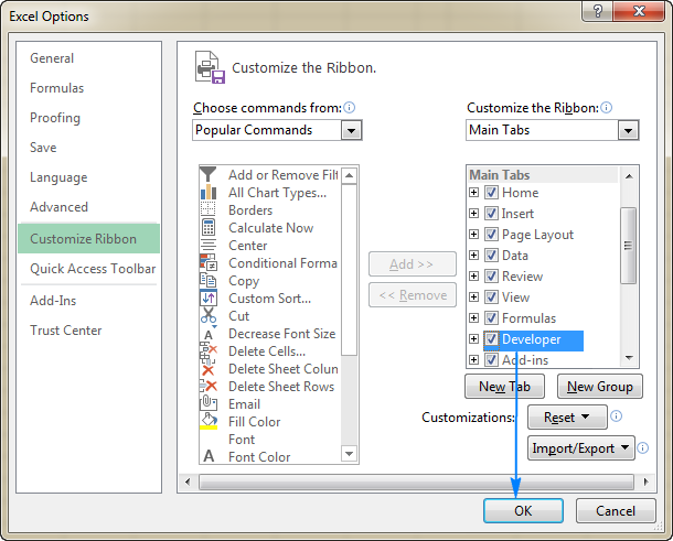 microsoft date and time picker excel 2013