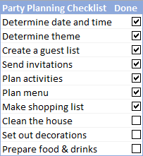 Checkboxes in Excel