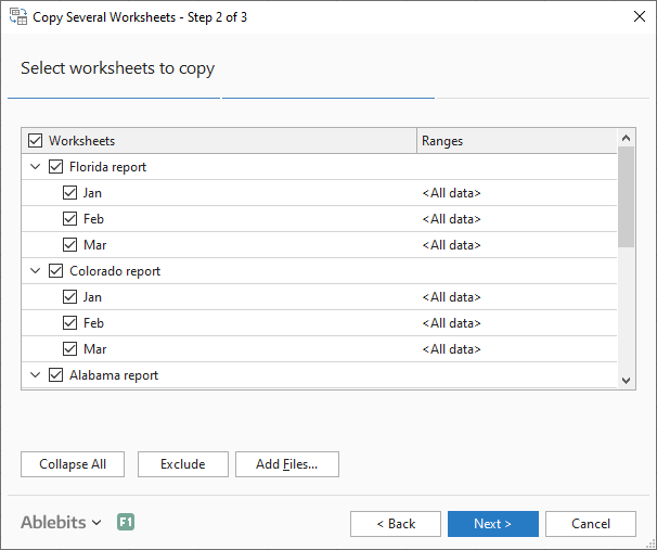 Combine Worksheets Of Same Name Into One Excel Spreadsheet - Ablebits.com