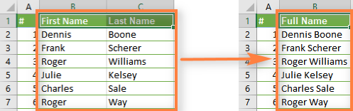 how to merge multiple cells in excel