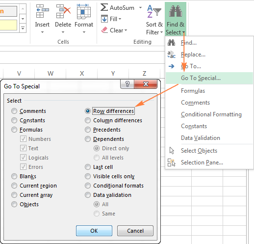 Excel Compare two columns for matches and differences