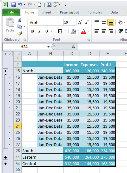 You can format the data to display it more effectively