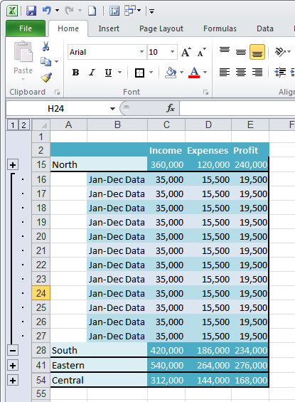 How To Consolidate Data In Excel 2016 Lopsheet 0869