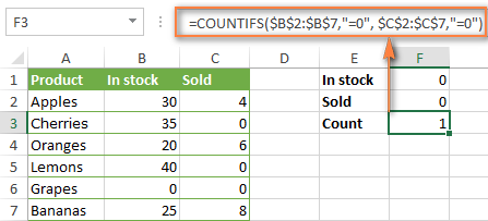 Excel Countifs And Countif With Multiple And Or Criteria Formula Examples