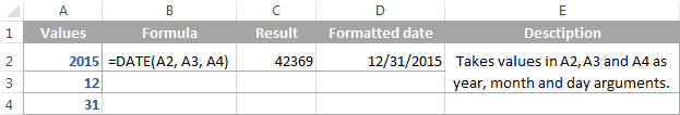 Datetime value