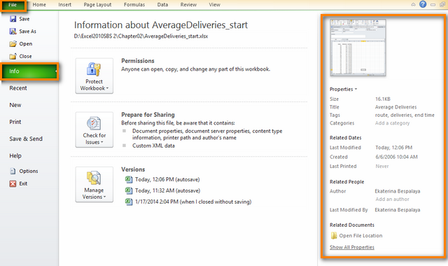 view links to documents in excel for mac