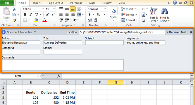 document panel within worksheet