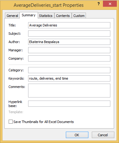 excel change author 2016