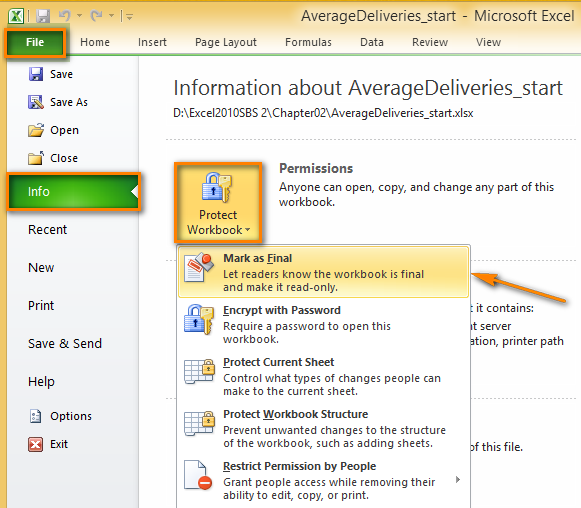 ms excel remove protected view