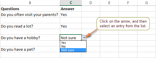 Excel drop-down | HELPDESKDIRECT CONSULTANCY SERVICE