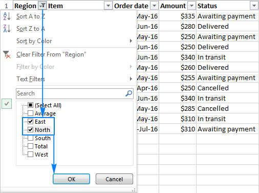 search for something in excel mac