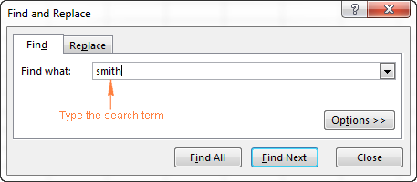 excel search and replace text