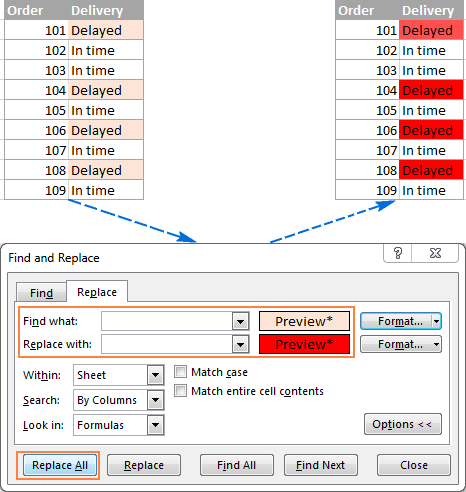 microsoft word find and replace exact match