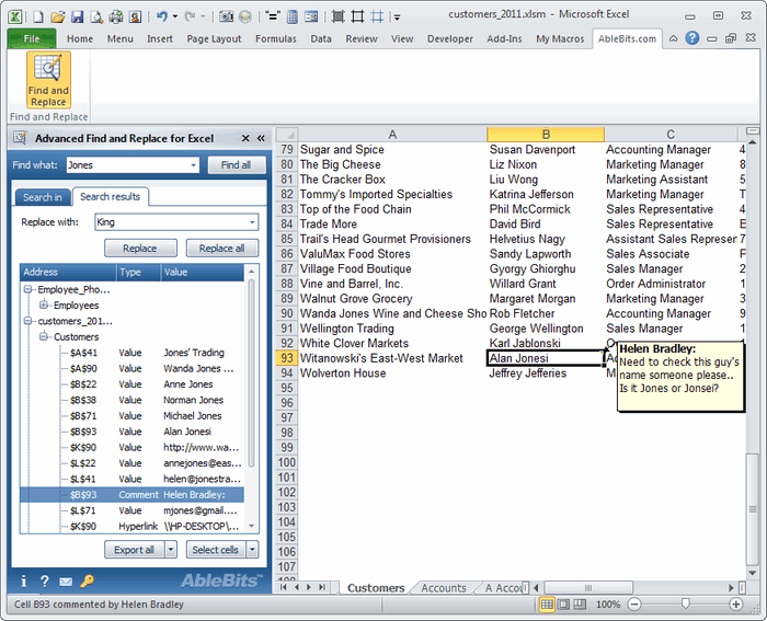 Hyperlink Search And Replace In Microsoft Excel